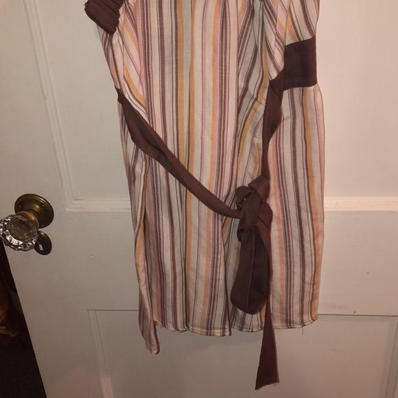 Striped brown dress - Picture 8 of 10